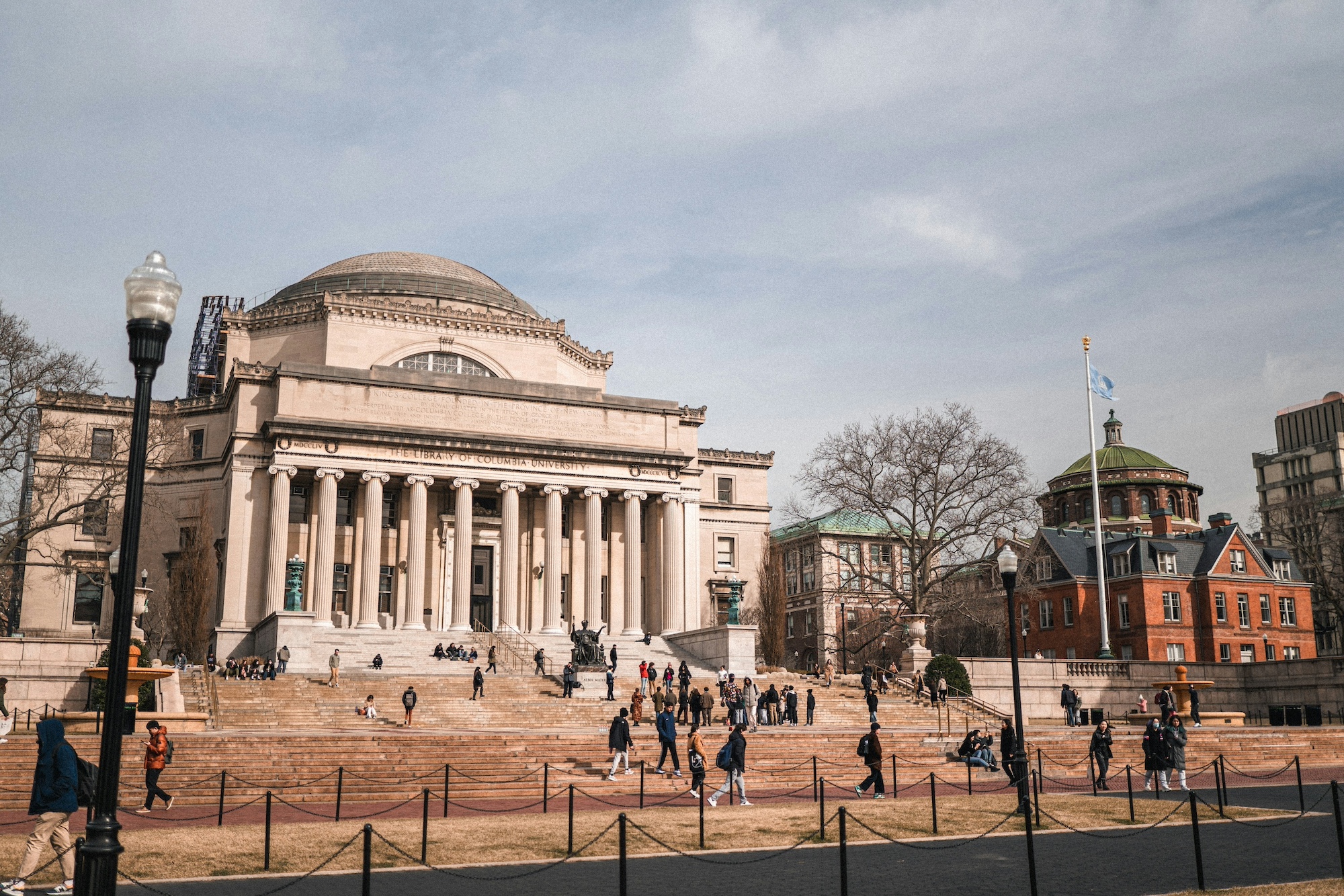 Students at Columbia University in New York City.